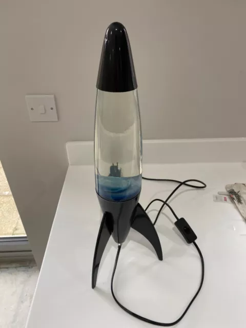 Blue rocket shaped Lava Lamp 2