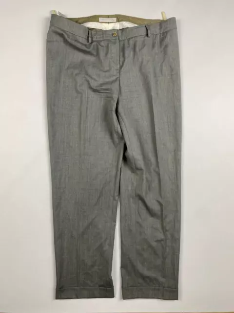 FABIANA FILIPPI Gray Stretch Chino Dress Pants Size Trousers US XXL / I 50 XXL