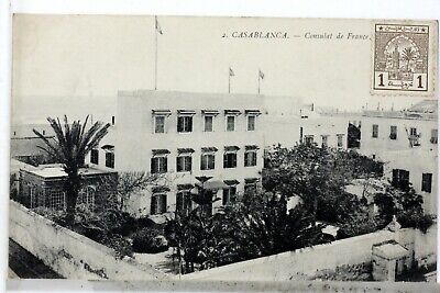 The Consulate of France Casablanca Morocco CPA Postcard MA523