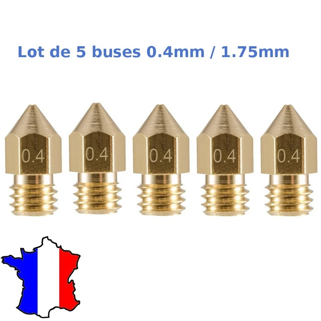 Buse acier MK8 mk7 1.75mm 0.8mm imprimante 3D Nozzle Anet