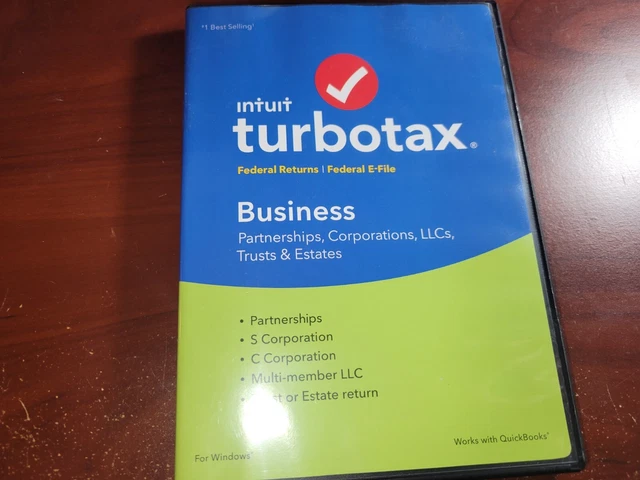 Turbo Tax For Business 2018, Cd Turbo Tax For Business 2018, Cd
