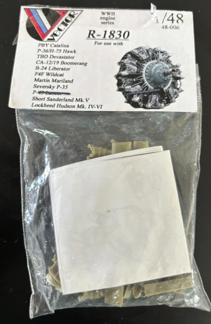 Lot De Moteurs Pratt & Whitney R-1830 1/48 Hi Tech - Résine Et Plomb NEUF
