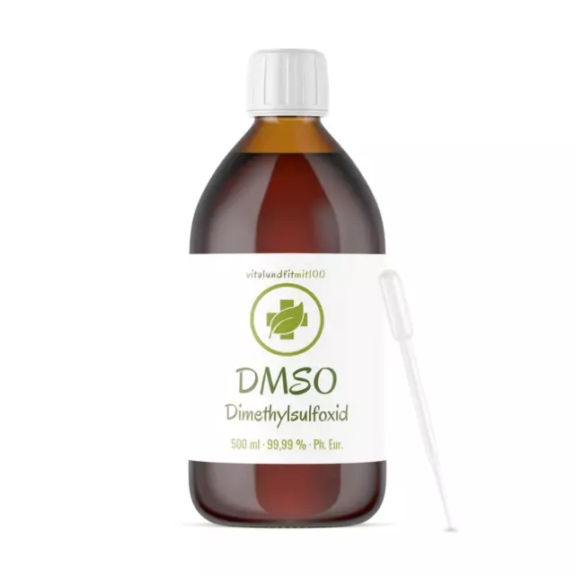 DMSO (Dimetylsulfoxid) - 500 ml - 99,99% Ph. Eur. - Wir bieten richtiges DMSO an