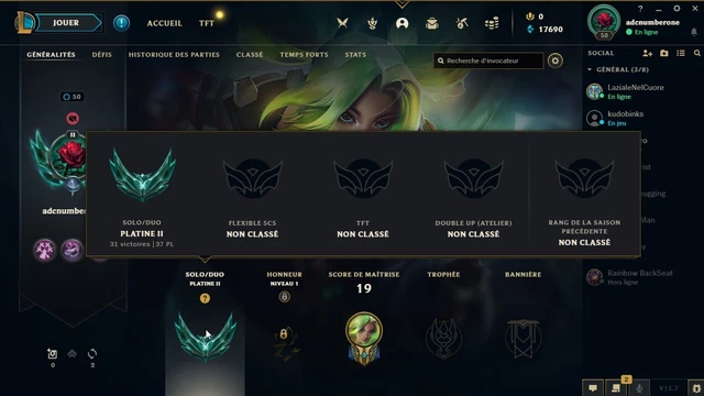 COMPTE LEAGUE OF Legends EUW (LOL) + Valorant