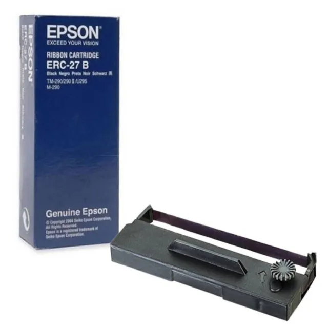 Original Epson ERC-27 Black Ink Ribbon Cartridge (C43S015366)