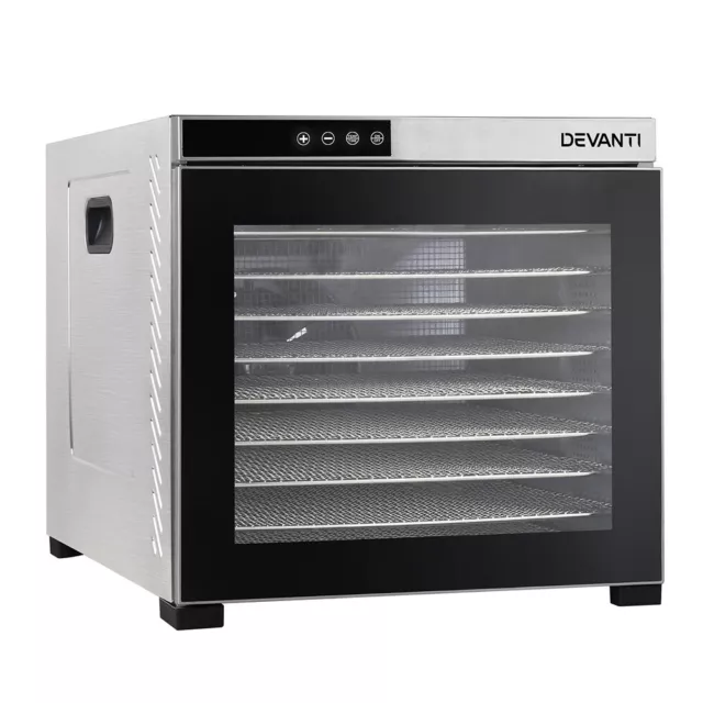 SALE! Devanti Food Dehydrators Beef Jerky Dehydrator Fruit Dryer Stainless Steel