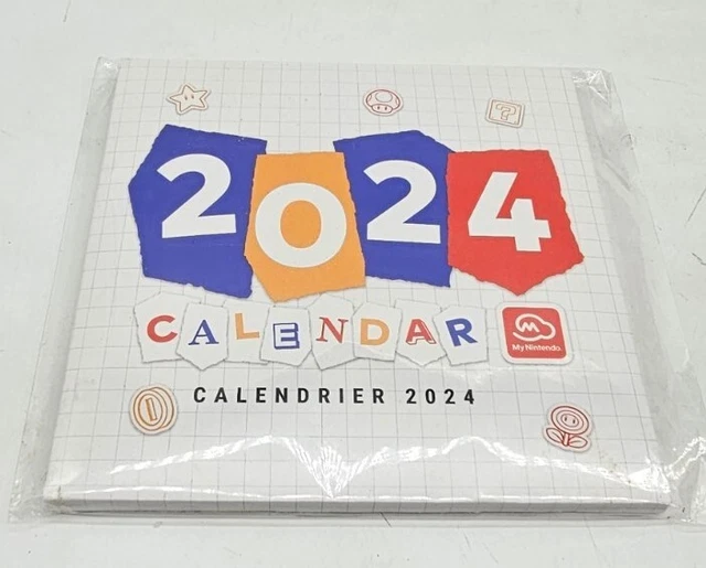 MY NINTENDO 2024 Desktop Calendar Brand New Sealed Mini 12.00 PicClick