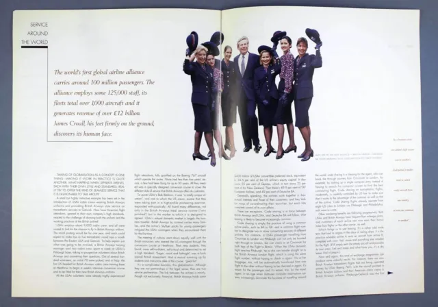 British Airways Global Partners Airline Brochure Us Air Qnatas Tat Deutsche Ba 5