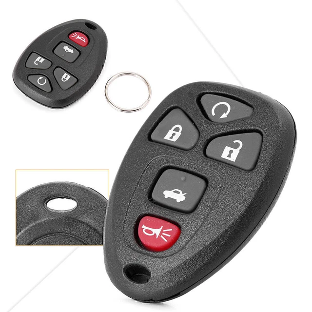 5 Buttons Remote Key Fob Case Shell for Chevrolet Malibu Pontiac G6 KOBGT04A