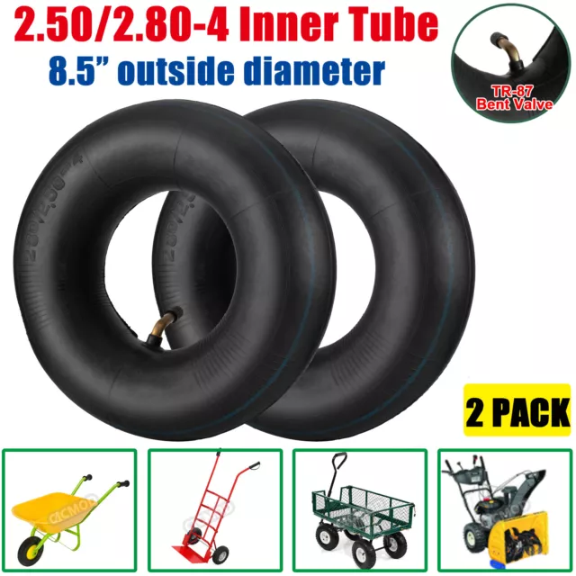 2 Heavy Duty 2.80 / 2.50-4 TR87 Inner Tube 8X3.00-4 9X3.50-4 2.80-4 3.00-4 Tires 2