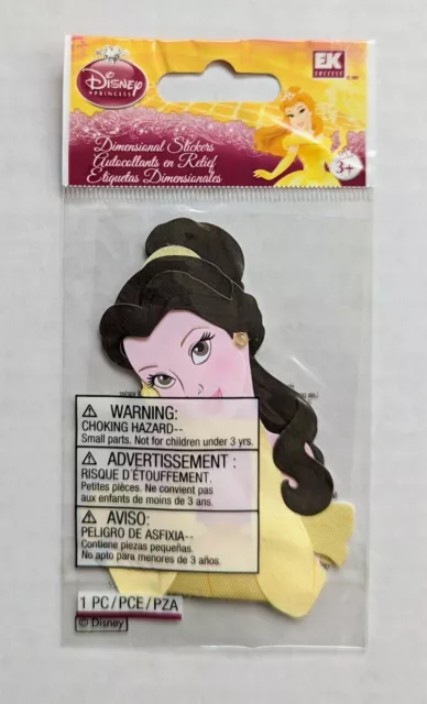 Belle Portrait Beauty & The Beast Disney Princess Scrapbook Sticker EK Success