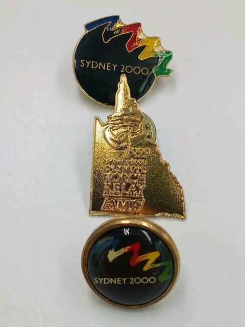SYDNEY 2000 OLYMPIC Torch Relay Collectors Pins X 3 18.00 PicClick AU