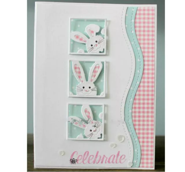 Crafts Die Bunny Metal Cutting Dies Stencils Scrapbooking Embossing Album Card 3