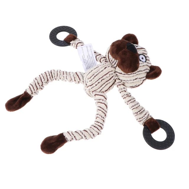 Juguete de dentición para perro juguete suave juguete duro para perros juguetes interactivos para perros café Pp algodón