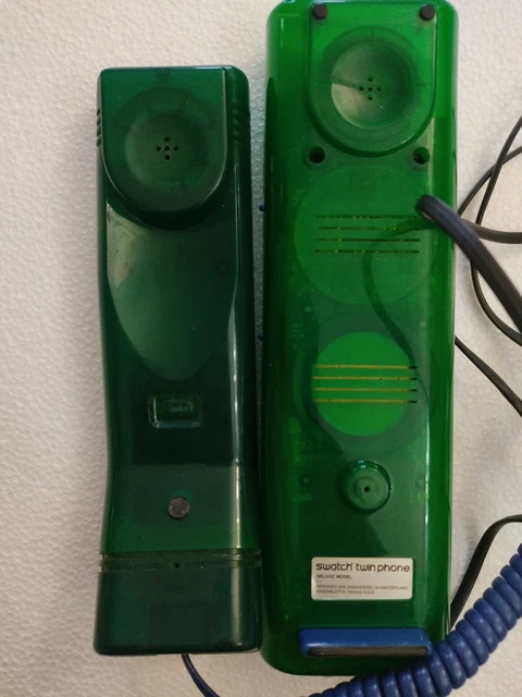 Phone swatch Twin Phone 1989 Original Vintage Blue Green