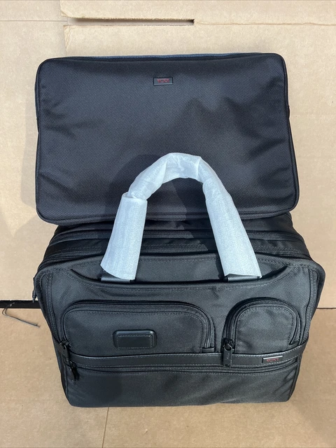 Tumi Alpha 2 Expandable Organizer Laptop Brief Black Ballistic Nylon 116409-1041 3