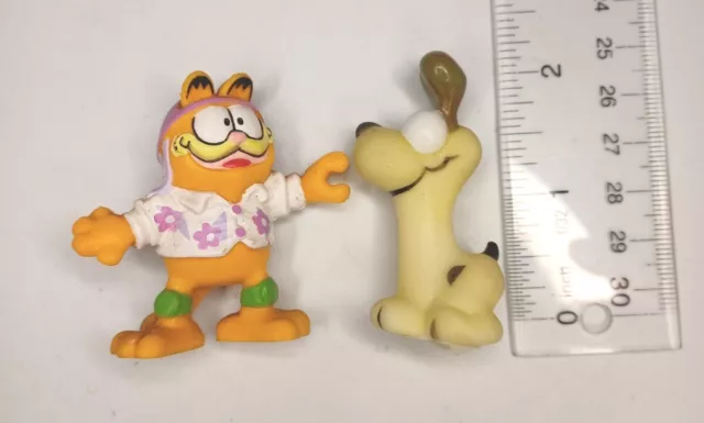 VTG United Sync Garfield Pvc & Odie Rubber Figures Lot of 2 2