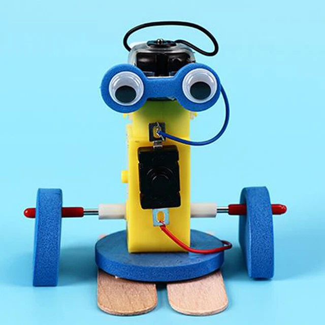 DIY ELECTRONIC WALKING Robot Model Kits Kids School Science Educational ...