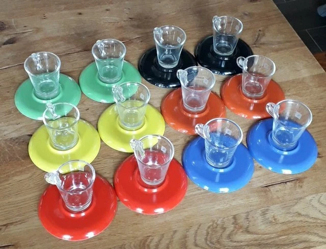 Lot 12 Tasses + Sous-tasses Nespresso ADN Design - Vintage, Expresso