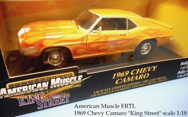 ERTL 36763 American Muscle 1969 Chevy Camaro King of the Street 1:18