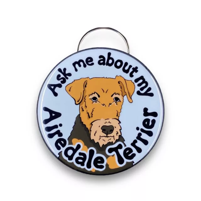 Airedale Terrier Bottle Opener Keychain Ask Me About My Dog Accessories Gift