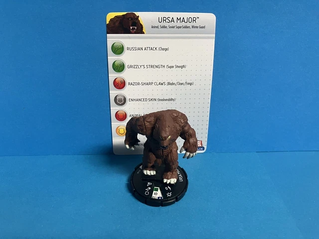 HeroClix 044 Ursa Major rare (Captain America) w/ card