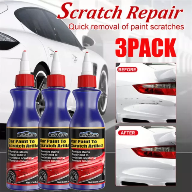 3 Stück Car Auto Repair Wax Polish Heavy Scratch Remover Care Maintenance 100ml