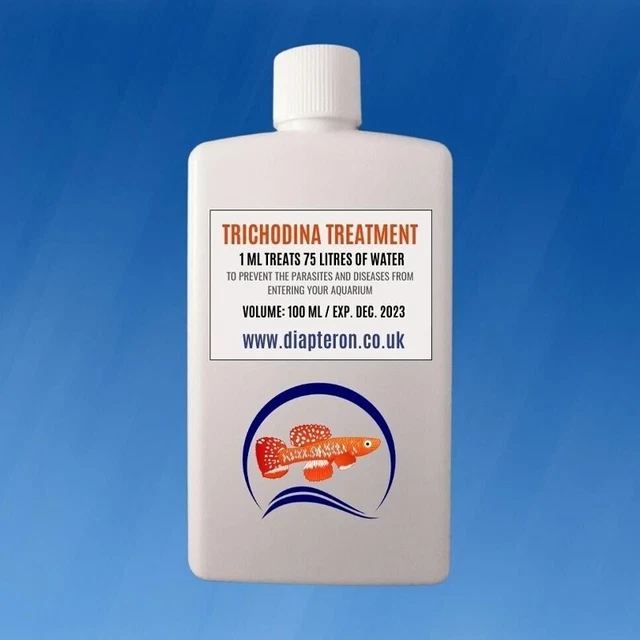 Tratamiento Trichodina 100 ml | Trata 7500 litros de agua | Medicina de peces