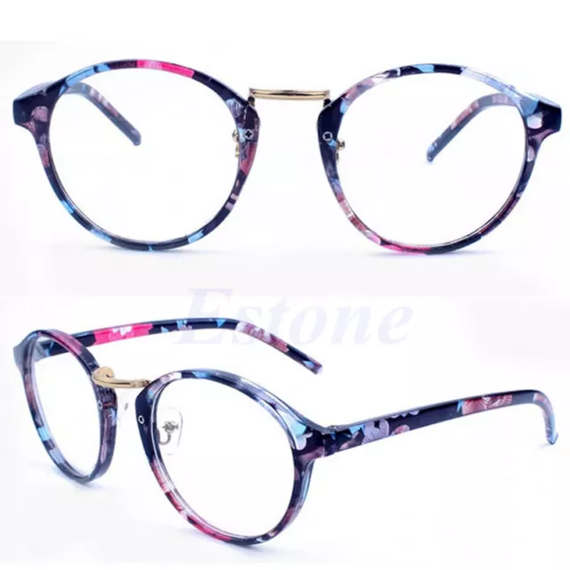 Vintage Clear Lens Eyeglasses Frame Retro Round Men Women Unisex Glasses