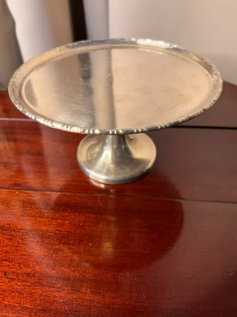 CAB LTD EPNS A1 MADE IN ENGLAND Vintage Silverplate Cake Plate Stand