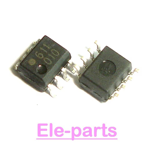 50 PCS HCPL-0611 SMD-8 HCPL0611 SOP 611 High CMR Line Receiver Optocouplers Chip
