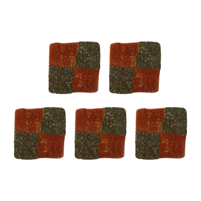 5Pcs Bunny Kauen Spielzeug Hamster Kuchen Kaut Sicheres Spielzeug für Kaninchen