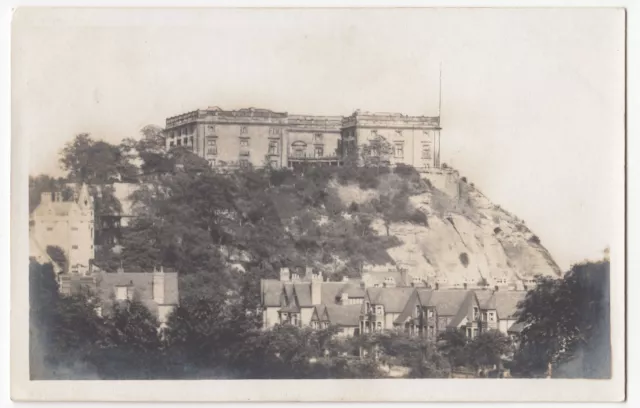 Nottingham; Castle From Town RP PPC Unposted, c 1910's