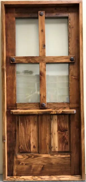 Rustic reclaimed lumber square top DUTCH door solid wood U choose dimensions