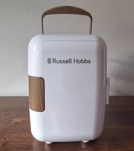 Russell Hobbs White 4L Mini Fridge Cooler Warmer