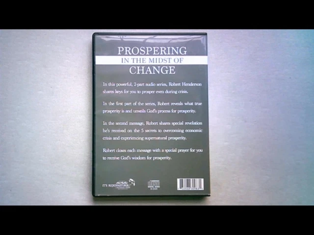 PROSPERING IN THE Midst Of Change Dvd Robert Henderson (2020) £19.89 ...