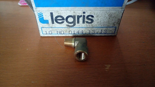GOMITO FILETTATO IN OTTONE Legris 0144.13.13 /#8 W0CH 1031