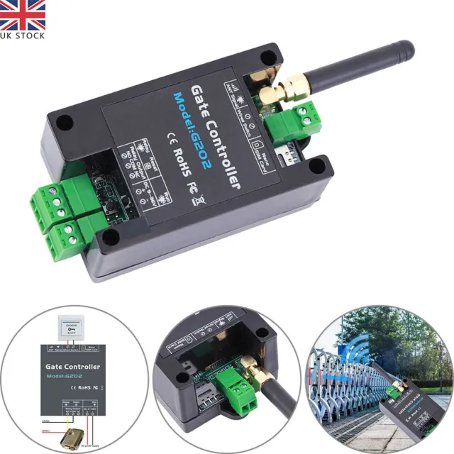 2G Wireless Door Access Remote Control GSM Gate Door Opener Relay Switch