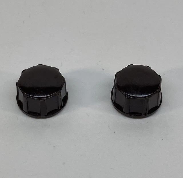 GENERAL ELECTRIC GE MODEL 100 - Two Control Knobs Brown Bakelite PARTS