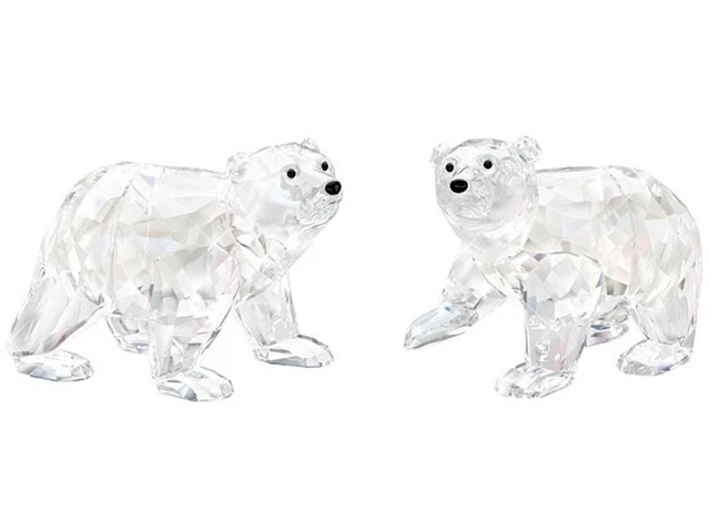 Swarovski Crystal Figurine Scs 2011 Polar Bear Cubs Moonlight 1079156 Mib Swarovski Crystal Figurine Scs 2011 Polar Bear Cubs Moonlight 1079156 Mib