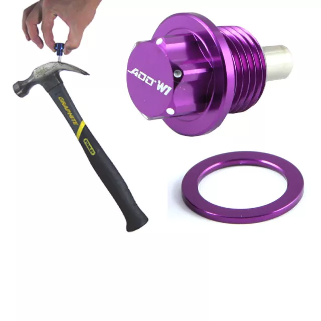 ADD W1 Engine Magnetic Oil Plug M16x1.5 mm  M16x1.5 2013-14 BRZ & FR-S Purple