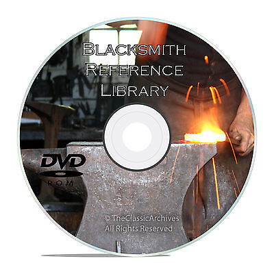 Classic Blacksmith Reference Books on DVD, Learn About Forging, Iron Working V30