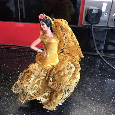 Vintage Marin Flamenco Spanish Dancer Collectable Costume Doll 7"