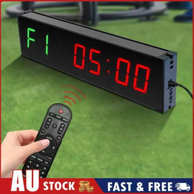 LED Interval Timer with Adhesive Hook Digital Countdown for Competition Training