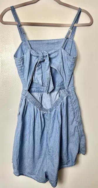 Mono de mezclilla azul pálido Hollister talla S Reino Unido 8 10