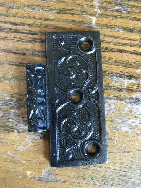Antique Cast Iron Hinge - Right Half Only - 3½" x 3½"