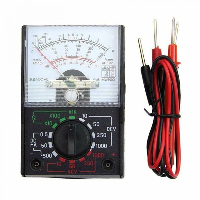 1000V/500m AC/DC Multimetro Analogico ABS Accessori Amperometro Elettrico MF-110A