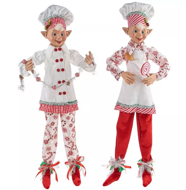 Raz Imports Large Kringle Candy Co 30” POSABLE Elf Doll Shelf Sitter RETIRED 🎄