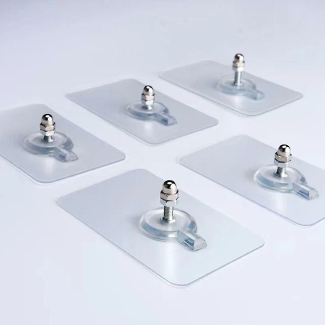 10PCS Hanger Self Adhesive Hanging Traceless Screw Punch-free Wall Hook Stsds 3