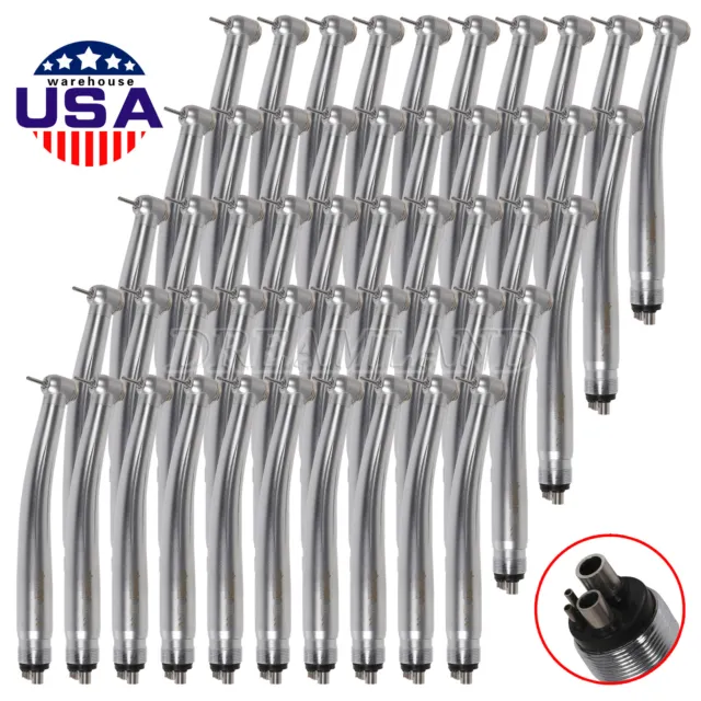 50pcs NSK Pana Style Clean Head High Speed Fast Turbine Handpieces 4 Holes
